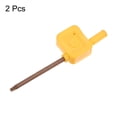 thumbnail image 3 of Unique Bargains 2pack Torx Screwdriver T10 S2 Flag Type Handle Star Driver Key Wrench Spanner Hand Operated Tool Yellow, 3 of 5