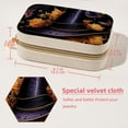 thumbnail image 5 of Halloween Witch Hat Velvet Earring Organizer Jewelry Box with Removable Compartment - Portable Velvet Jewelry Organizer - Gift-ready Jewelry Boxes, 5 of 7