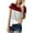 Wine, variant on ITSAME T-Shirt for Womens, Striped Color Block Shorts Sleeve Crew Neck Summer Casual Comfy Blouse Army Green 2XL