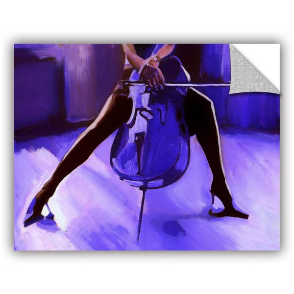 ArtAppealz Vel Verrept "Cello " Removable Wall Art