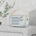 thumbnail image 2 of Multifunctional Mini Portable Fm Radio Bluetooth Speaker Usb Tf Aux Indoor Outdoor Retro-design Wireless Speaker, 2 of 2