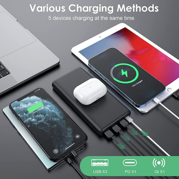 Chargeur pour téléphone mobile Samsung Charge rapide Sans-fil à induction  15W Gris foncé
