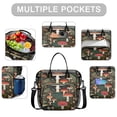 thumbnail image 2 of Mushroom Roomy Insulated Lunch Bags Large Lunch Box for WomenStylish & Functional Large Tote Adult Lunch Box for PostGym Meals, 2 of 7