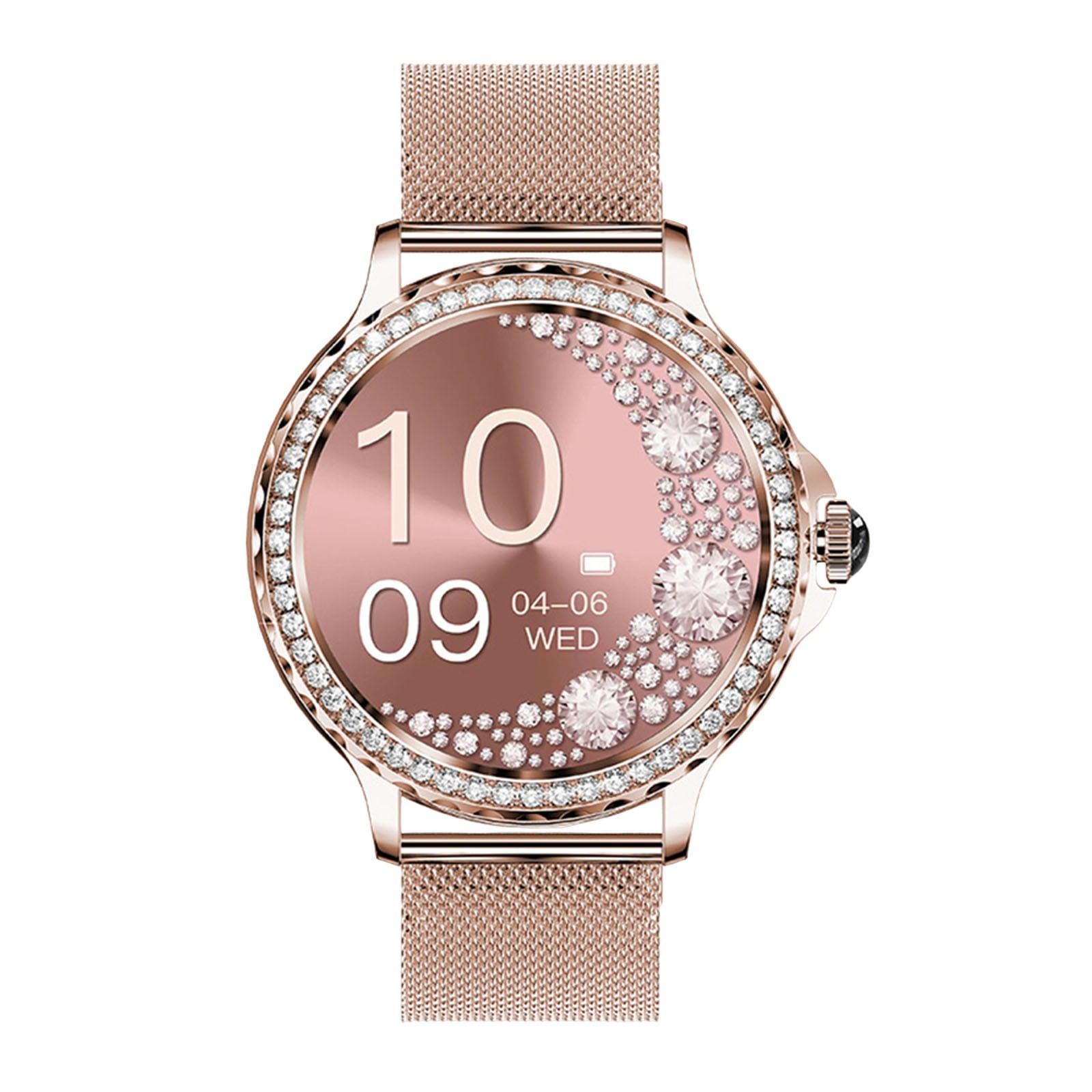 CheAAlet Women's Smart Watch 1.3 Inch Fitness Tracker IP68 Waterproof Voice-Enabled Smartwatch android iOS Compatible Smartwatch for Men Women Rose Gold