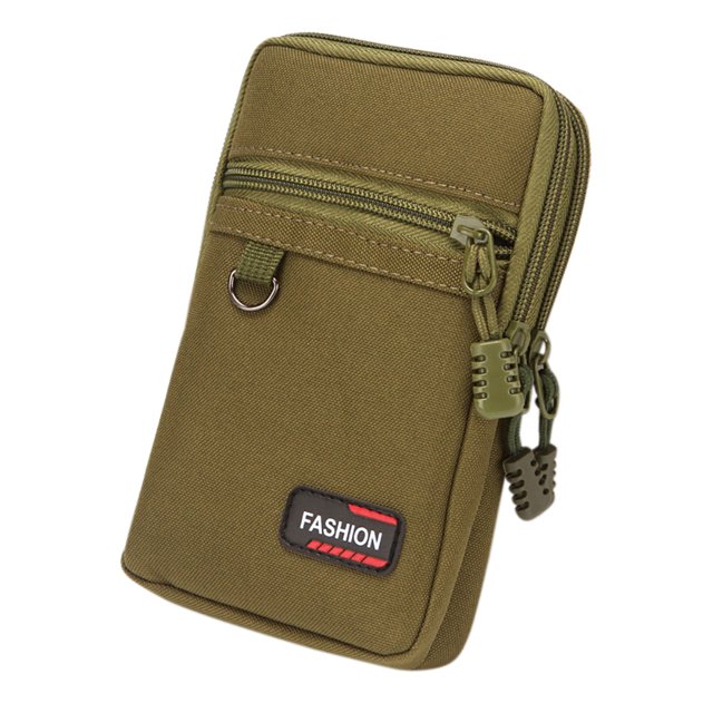 Pack Cintura Fanny 7 Pulgadas Organizador Teléfonos Moneda Portátil Nylon Al Desgaste Ligero para La Campamento Aire Libre