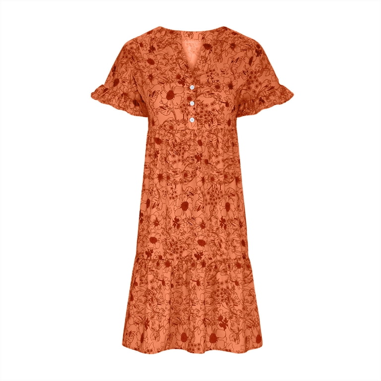 Spring Wedding Guest Dresses for Women Womens Floral Dress Women's Romper Dress  Engagement Dresses for Photoshoot Black Dresses for Women Funeral Long  Sleeve Flowy Dress for Women My Order - Walmart.com