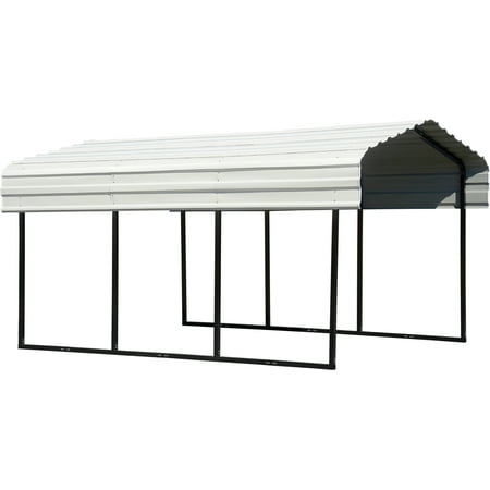 Arrow 10 X 15 Steel Galvanized Carport Eggshell Walmart Com