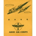 thumbnail image 2 of Retrotravel 12x14 Gold Ornate Wood Framed with Double Matting Museum Art Print Titled - Army Air Corps, 2 of 4