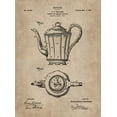 thumbnail image 2 of CAG 11x14 White Modern Wood Framed Museum Art Print Titled - Patent Document of a Teapot, 2 of 4