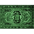 thumbnail image 1 of Ahgly Company Indoor Rectangle Persian Emerald Green Traditional Area Rugs, 7' x 9', 1 of 4