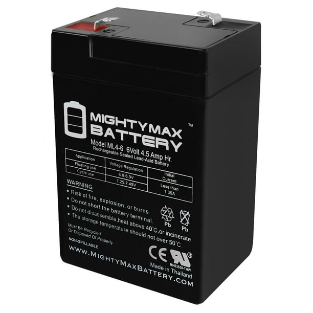 6V 4.5AH SLA Battery Remplacement pour Siltron EM-401