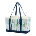 thumbnail image 4 of Bolsa de transporte, bolsa térmica, práctica, con asa, aislante, reutilizable, para comestibles. Verde, 4 of 9