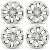 New 15 Inch Hubcaps For 2019-2021 Toyota Corolla - Set of 4 Silver - Wheel Covers