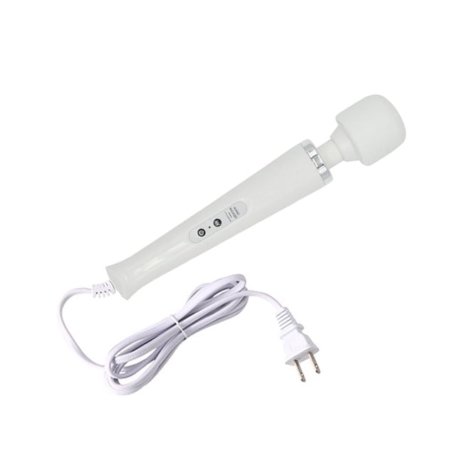 Seitruly Varita mágica Masajeador con cable 10 velocidades Vibrador de relajación muscular de cuerpo completo masajeadores Blanco