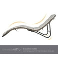 thumbnail image 4 of Grand Patio Outdoor Chaise Lounge Sunbathing Chair, Tan, 4 of 7