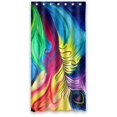 thumbnail image 1 of ABPHQTO Art Beautiful Peacock Feather Cortina de ducha Impermeable Cortina de ducha 90x180 cm, 1 of 2
