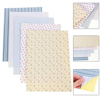 OUNONA 5 Sheets Doll House Wallpaper Adhesive DIY Background Peel and Stick Wallpaper