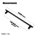 thumbnail image 6 of Goo-Ki 7.6''(192 mm) Hole Centers Luxurious & Sturdy Zinc Alloy Cabinet Handls,Matte Black Cabinet Pulls for Kitchen,Drawer,Cupboard & Wardrobe,6 Pack, 6 of 7