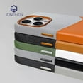 thumbnail image 2 of Étui en Cuir pour iPhone avec Support de Carte MagSafe et Charge Sans Fil pour 12-16, 2 of 7