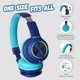 thumbnail image 3 of PowerLocus PLED Auriculares Bluetooth para niños, Auriculares inalámbricos para niños con luces LED, Volumen seguro de 74/85/94 dB, Micro SD, Cable AUX, Estéreo de alta fidelidad, Micrófono incorporad, 3 of 5