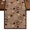 Mocha Brown Dark Brown, variant on Red Polka Dots Short Table Runner 36 Inches Long, Vintage Abstract Art Watercolor Cotton Linen Table Runners Dresser Scarves, Fabric Tabletop Scarf Furniture Cover for Home Dinner Party Decor 13"x36"