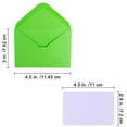 thumbnail image 2 of Supla 140 Sets Colorful Mini Envelopes with White Blank Business Cards Note Cards 14 Colors Small Gift Card Tiny Envelopes Pocket Envelopes Bulk 4" x 2.7" Love Notes, 2 of 6
