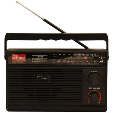 Jensen Portable AM/FM Radio, Blue, MR-750-BL - Walmart.com