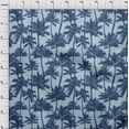 thumbnail image 4 of oneOone Viscose Jersey Sky Blue Fabric Coconut Tree & Leaf Sewing Material Print Fabric By The Yard 60 Inch Wide, 4 of 7