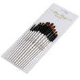 thumbnail image 2 of LABSERRON Watercolor Brush Pen Set 12Pcs Wooden Synthetic Nylon Fine Detailing for Painters Amateurs in Wildlife Art, 2 of 8