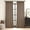 Cafe Brown, variant on Chambray Blue Pinch Pleated 100% Blackout Linen Curtains for Bedroom, Room Darkening Memory Trained Light Blocking Window Curtain 84 inches Long for Living Room, Black Out Pleat Drape, 2 Panels