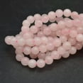 thumbnail image 4 of K-KED Grade A Natural Rose Quartz (pink) Gemstone Round Beads - 4mm 6mm 8mm 10mm-4 mm, 4 of 6