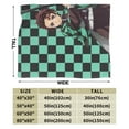thumbnail image 3 of Demon Slayer Bed Blanket Air Conditioner Quilt Ultra Soft Flannel Blanket All Season Fuzzy Blanket Reversible Fluffy Plush Blanket 40"X30", 3 of 8