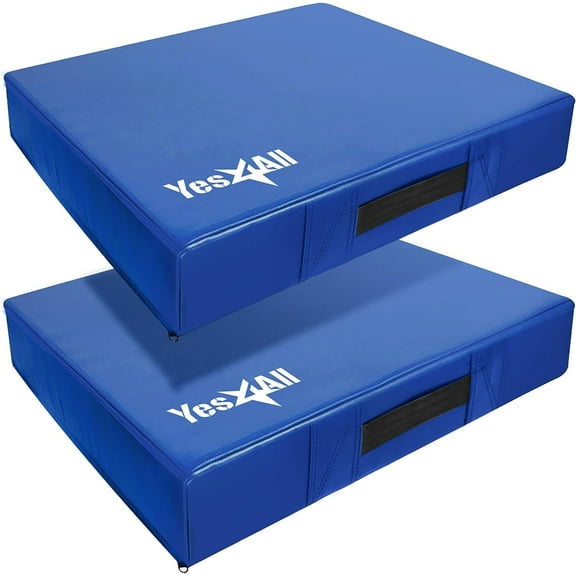 Yes4All 6 Inches Silencer Drop Pads/Weightlifting Drop Pads - Blue