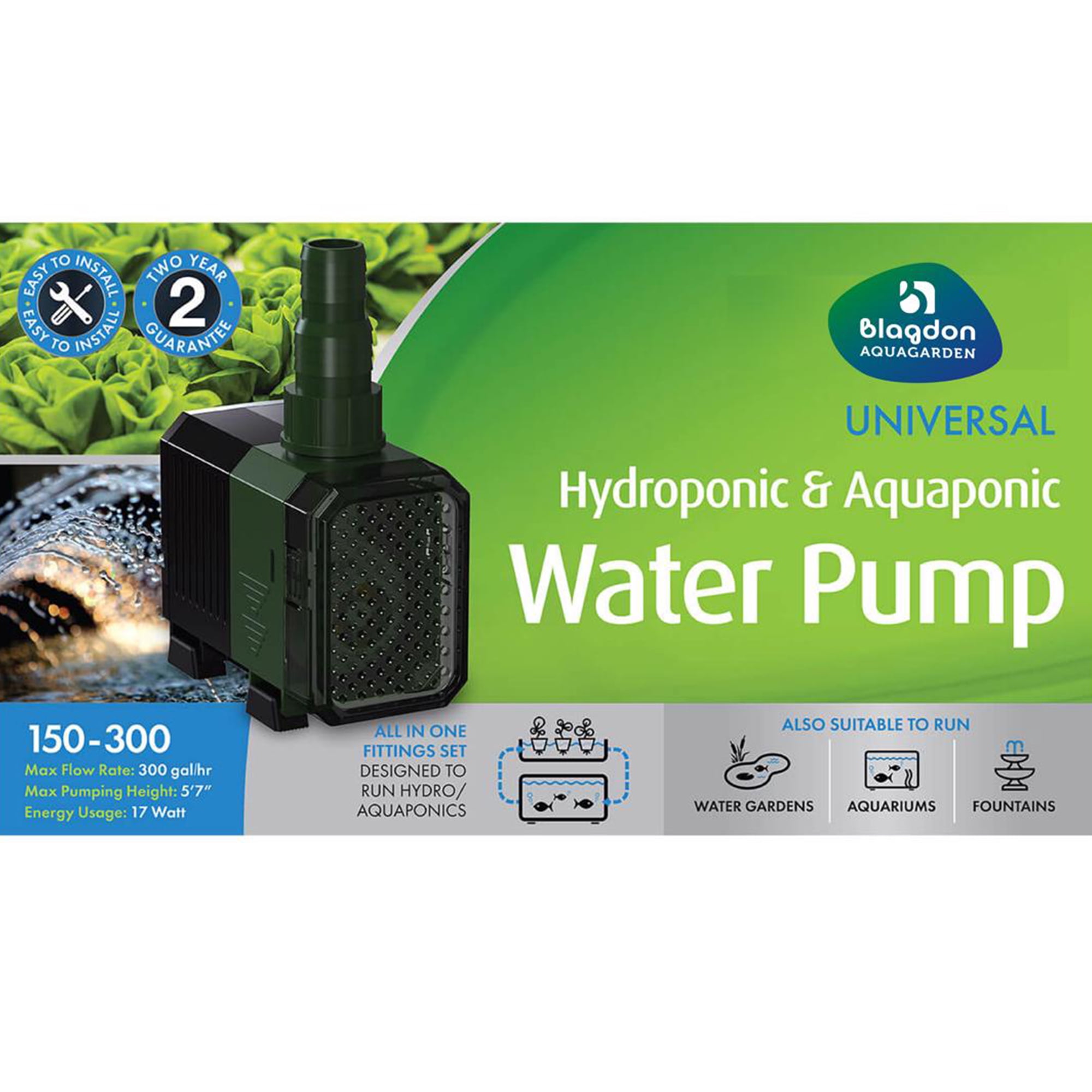 Blagdon Aquagarden 300 gph Submersible Pump
