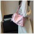 thumbnail image 1 of Bolso cruzado para mujer con correa ajustable, Bolso de hombro informal, Bolso con cremallera (rosa), 1 of 6