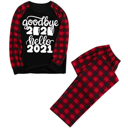 

Family Matching Christmas Pajamas Print Blouse Tops And Pants Xmas Family Clothes Pajamas