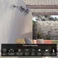 thumbnail image 3 of Matthews Fan Company KC-CR Kaye 13” Polished Chrome Wall Mount/Ceiling Fan with 3 Blades, Wall Control, Damp Rated, 3 of 9