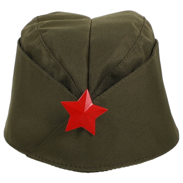 GAXIRE 1 pieza de estrella roja militar para escenario, actuación de marinero, baile, barco, tricornio ruso, verde