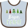 thumbnail image 3 of Inktastic Buon Natale Festive Christmas Trees Boys or Girls Baby Bib, 3 of 4