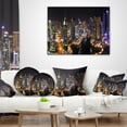 thumbnail image 4 of Designart Dubai Marina View at Night - Cityscape Throw Pillow - 12x20, 4 of 5