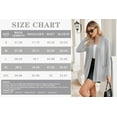 thumbnail image 6 of HOWCOME Lightweight Knit Cardigan for Women Long Sleeve Open Front Sweater with Pockets, Office Layering Cover Ups,Light Gray XL, 6 of 7