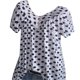 thumbnail image 1 of Guardurnaity Camiseta Cuello Blusa Manga Corta Estampado Mujer Estampado Mujer Top Suelto Verano Prendas para la parte del cuerpo Blanco 4XL Guardurnaity AP001865-07, 1 of 6
