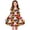 A475 Brown, variant on Xdegoge Classic Kids Girls Easter Dress Cute Bunny Egg Graphic Printed Tween Summer Sundress Knee Length Swing Long Sleeve Spring Holiday Event Outfit Casual Daily Play Wear for Teen