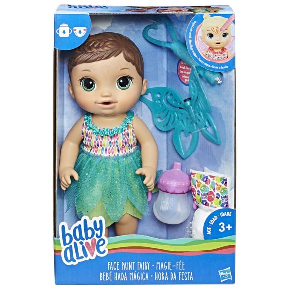 Baby Alive Face Paint Fairy Doll - Brunette Hair