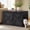 Ink Black, variant on LEDREM Cat Litter Box Furniture Enclosure, Multi-Functional Hidden Washroom with Removable Divider for Indoor Cats,L, Rustic Brown