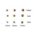 thumbnail image 3 of 25Pcs/lot Durable Fishing High Quality 2.5mm/3.0mm/3.5mm Tungsten Beads Slotted Bead Fly Tying Material Tungsten Alloy COPPER-4.0MM, 3 of 8