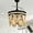 Black, variant on Bella Depot 42 Inches Bohemian Retractable Ceiling Fan with Light and Remote Control, 6-speed Reversible Chandelier