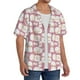 thumbnail image 2 of Balery Cartoon Sheep Camisa Casual de Manga Corta con Botones para Hombre, Texturizada, Estilo Cubano, para Playa, Verano-X-Large, 2 of 5
