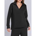thumbnail image 4 of Conjuntos de Dos Piezas para Mujer, Moda de Otoño 2025, Pantalones Anchos, Conjunto de Estar por Casa, para Viajes y Vacaciones. Negro M, 4 of 9