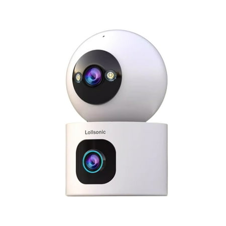 Lollsonic Baby monitors Baby Monitor with 30-Hour Battery 5 Large Split-Screen Video Baby Monitor with Camera and Audio